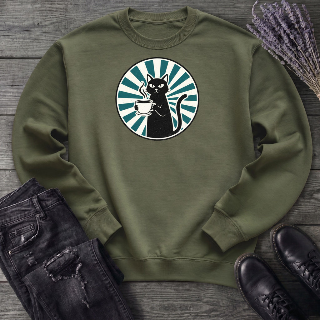 Black Cat Coffee Sweatshirt