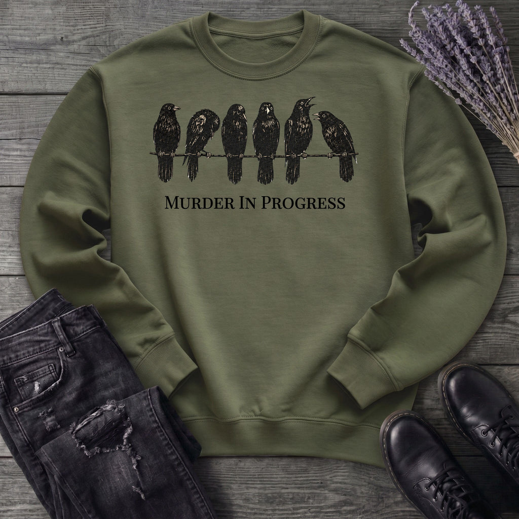 Murder In Progress Six Crows Sweatshirt
