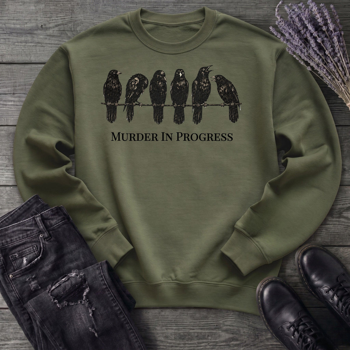 Murder In Progress Six Crows Sweatshirt