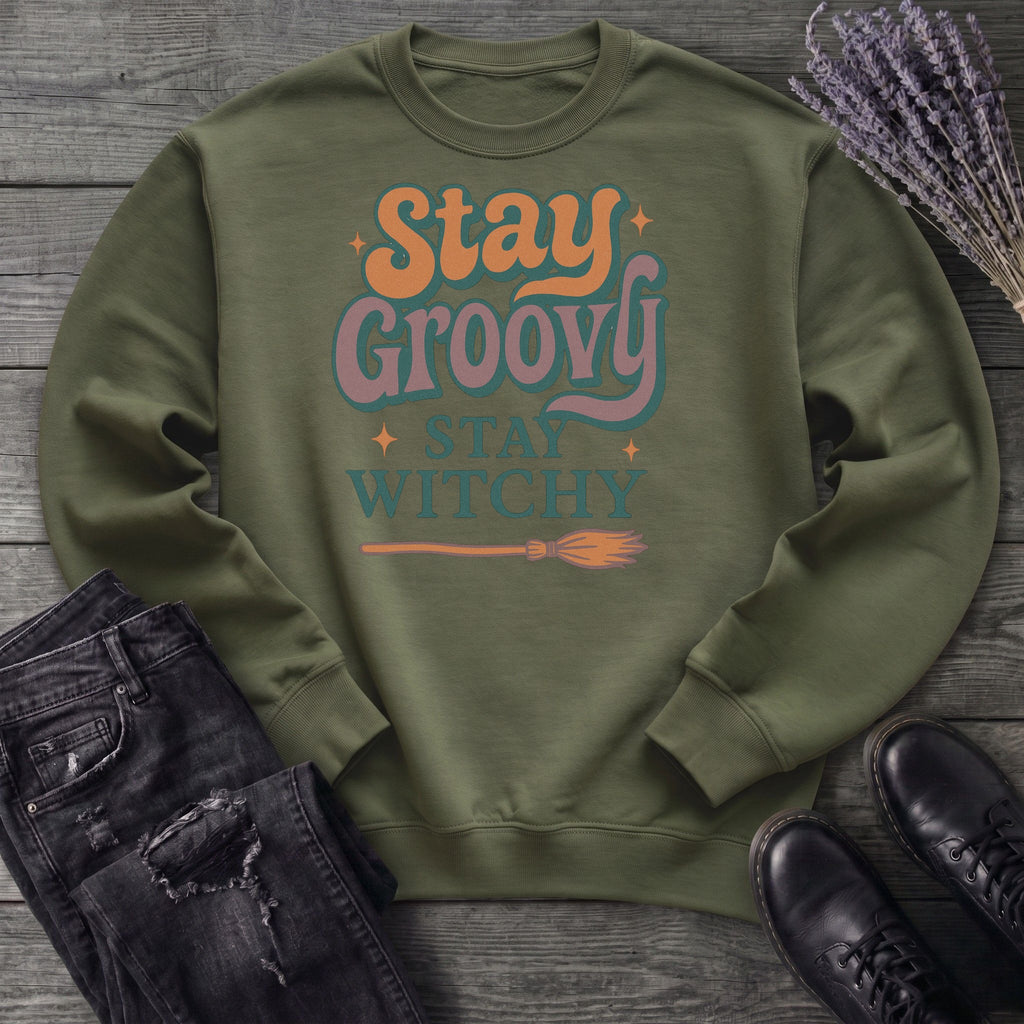 Stay Groovy Stay Witchy Sweatshirt