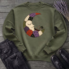 Spider Stitching Moon Sweatshirt