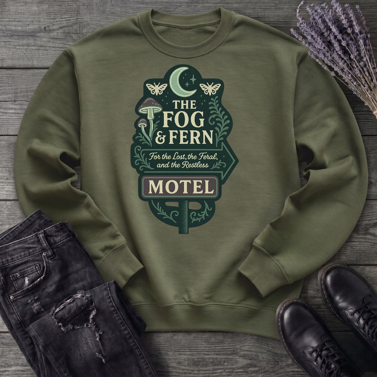 The Fog And Fern Motel Sweatshirt