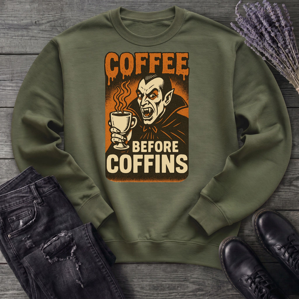 Coffee Before Coffins Sweatshirt