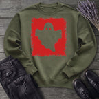 Grunge Stencil Ghost Sweatshirt