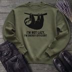Im Not Lazy Im Energy Efficient Sweatshirt