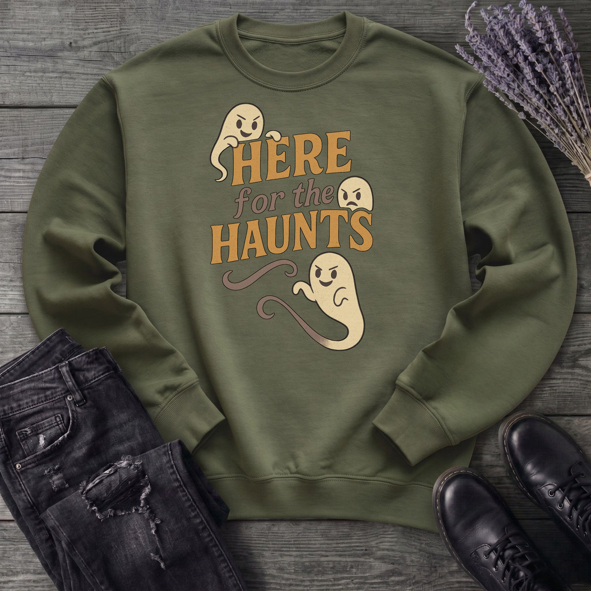 Here For The Haunt Sweatshirt