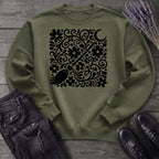 Witch's Broom Floral Sweatshirt