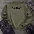 Bats Jack O Lantern Stripe Sweatshirt