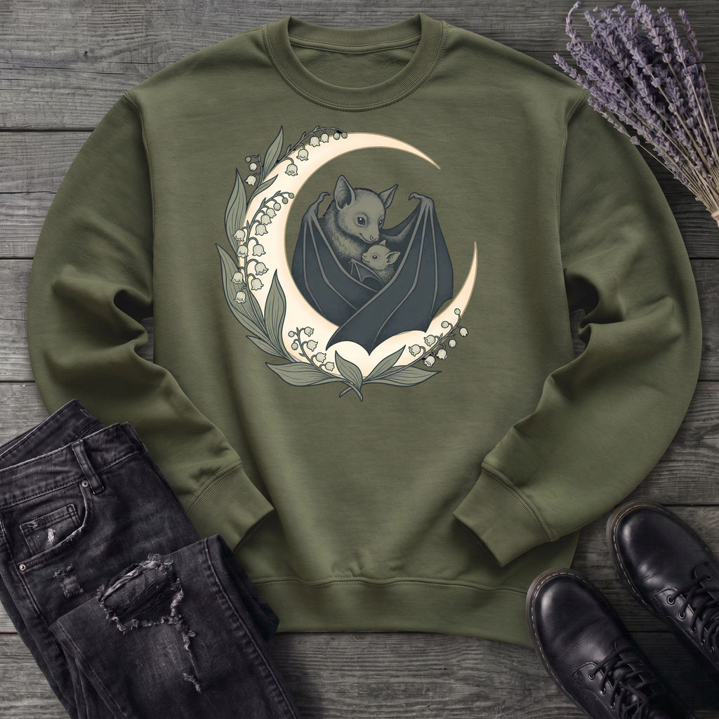 mom and baby bat Sweatshirt