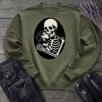 Skeleton Dachshund Hug Sweatshirt