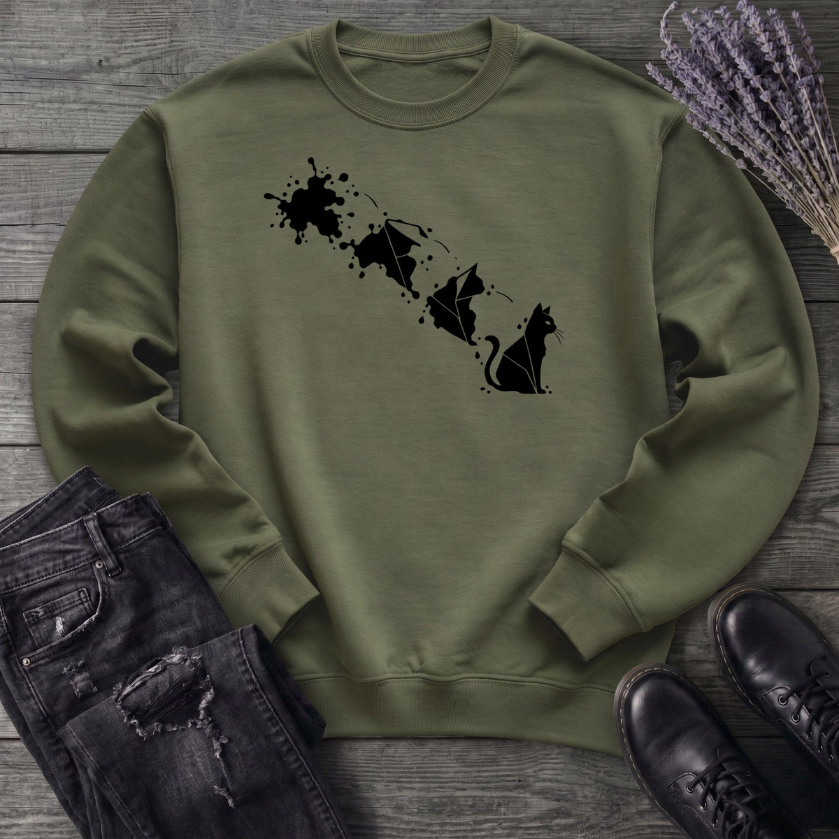 Inkblot Cat Sweatshirt