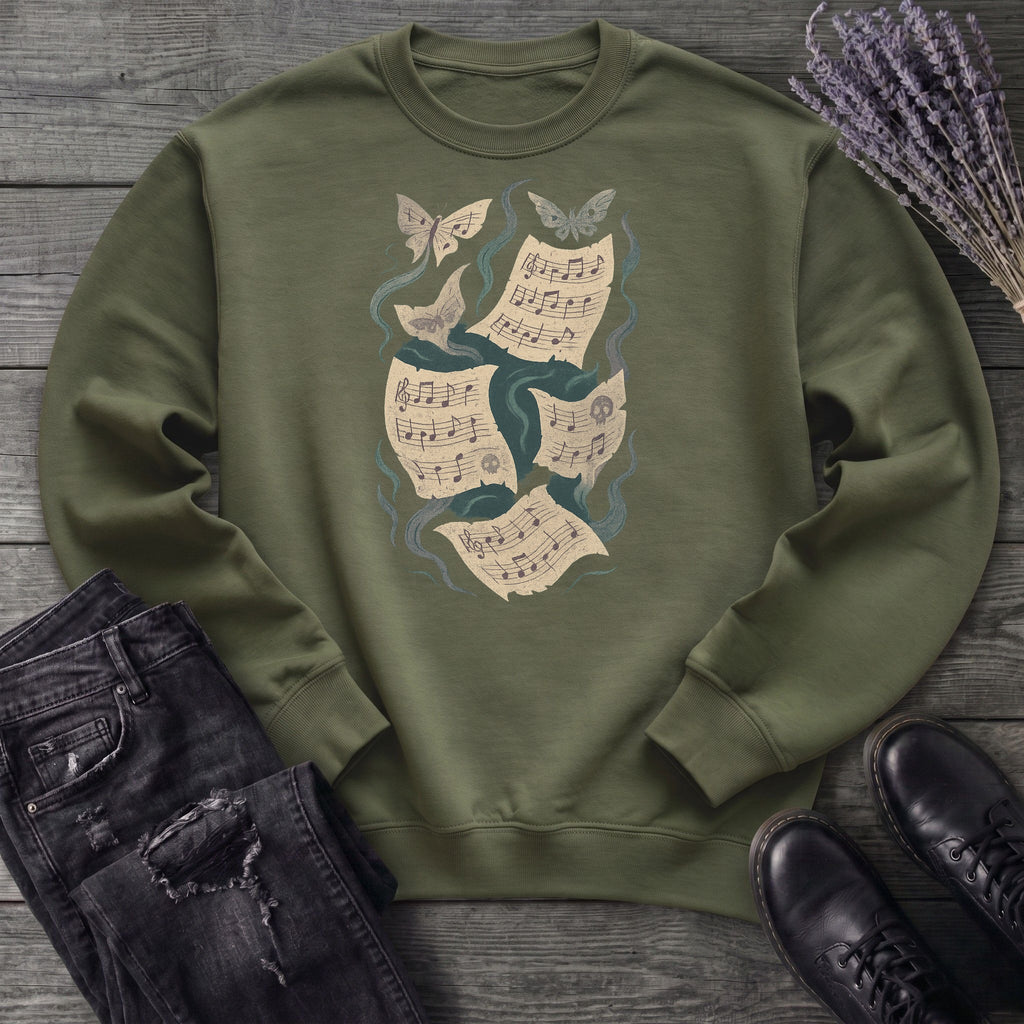 Spectral Sheet Music Sweatshirt