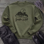 garden witch floral hat Sweatshirt
