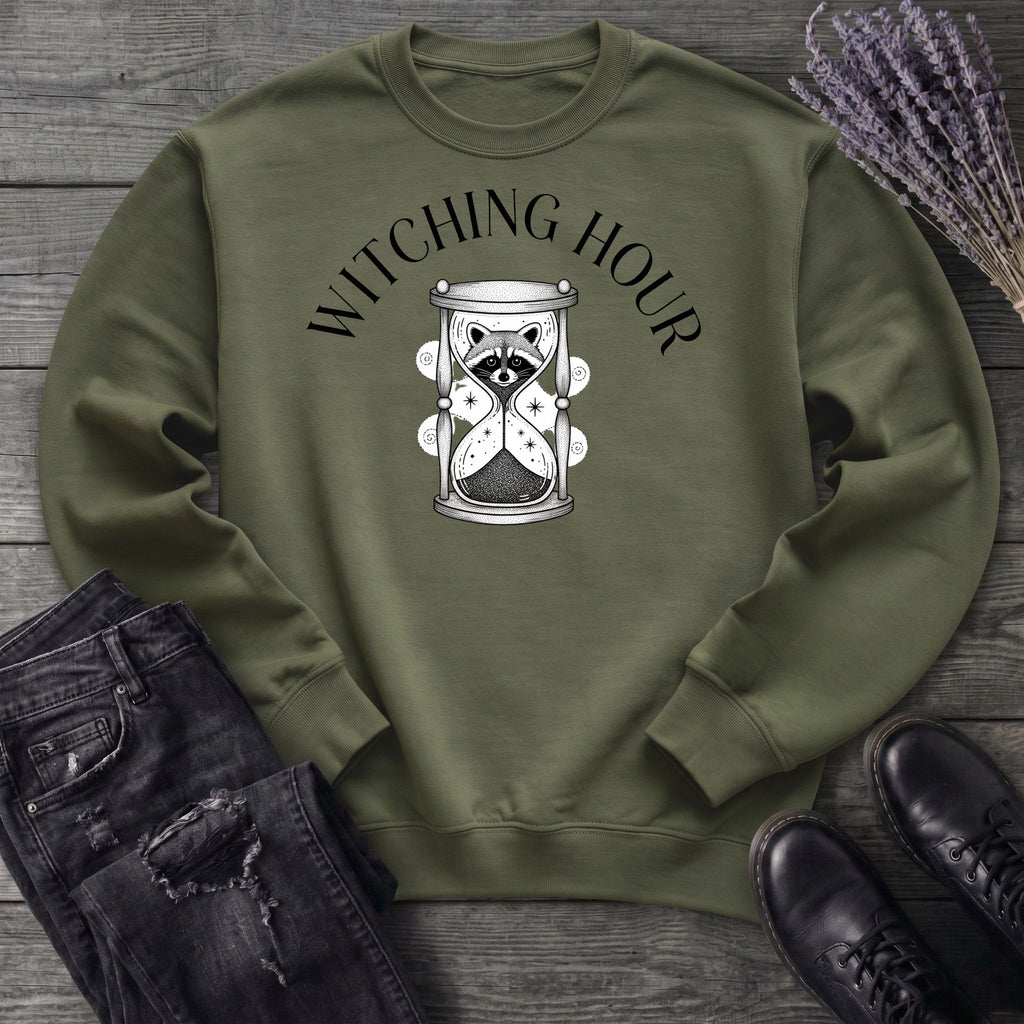 Witching Hour Raccoon Hourglass Sweatshirt