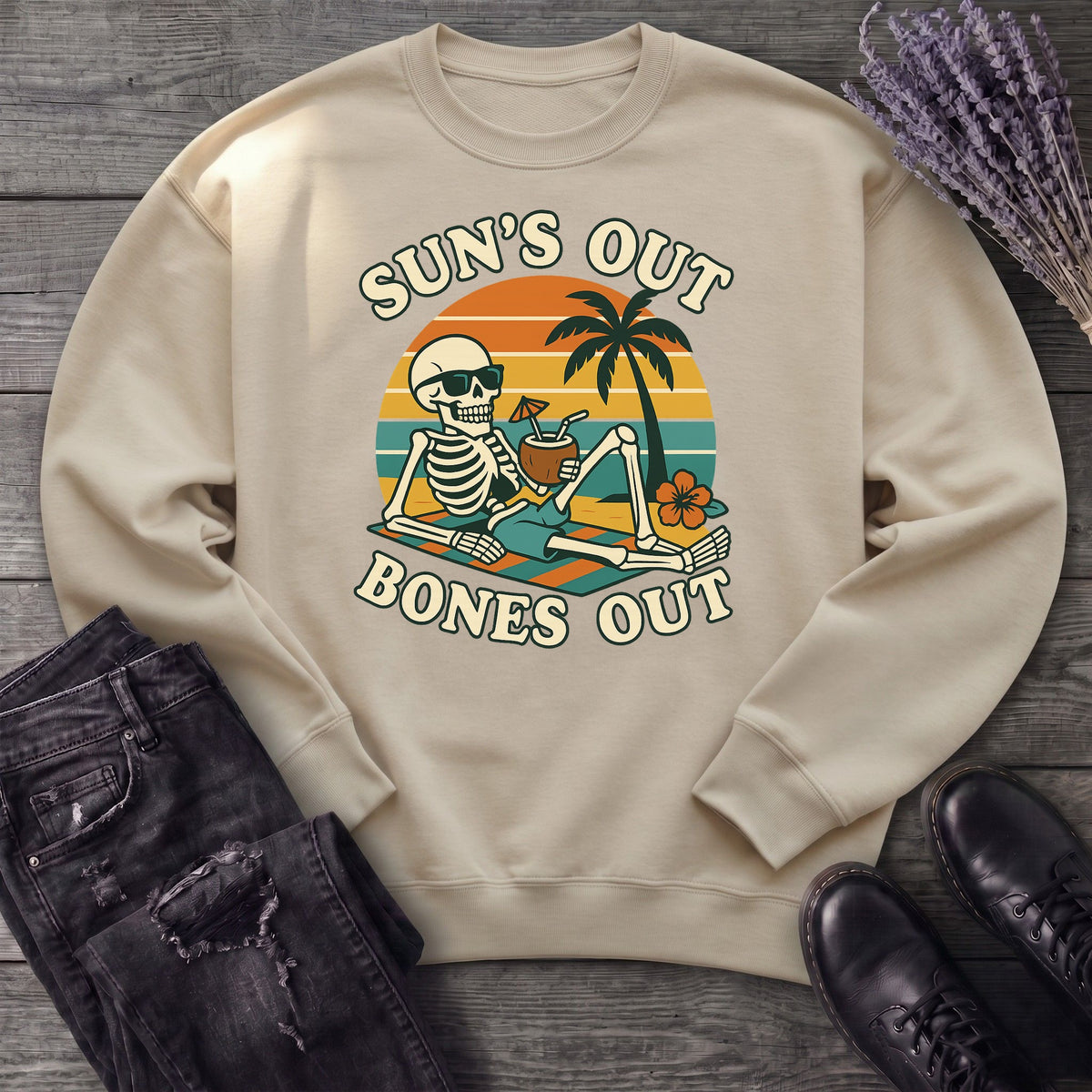 Suns Out Bones Out Sweatshirt