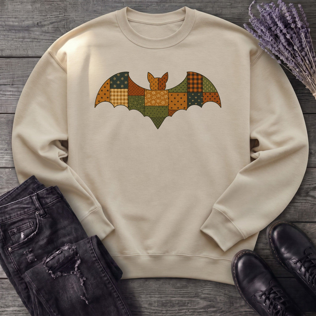 Patchwork Bat Sweatshirt
