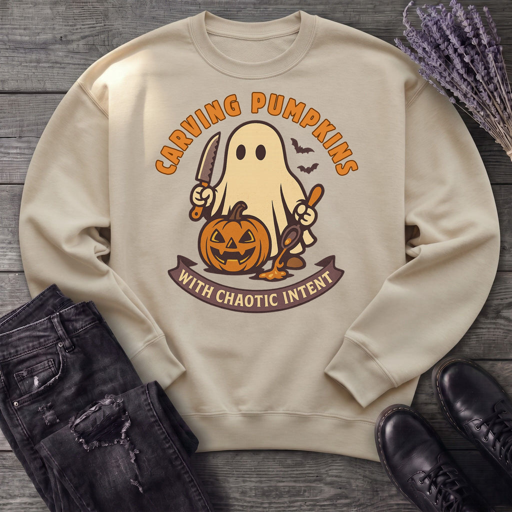 Carving Pumpkins Chaotic Sweatshirt