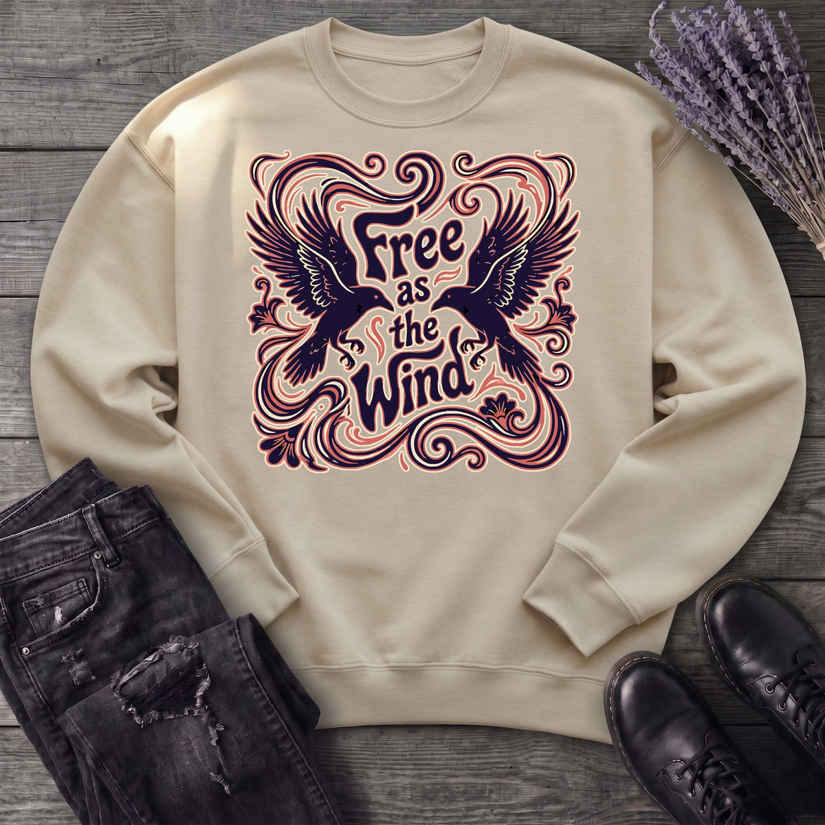 Free As The Wind Crows Sweatshirt