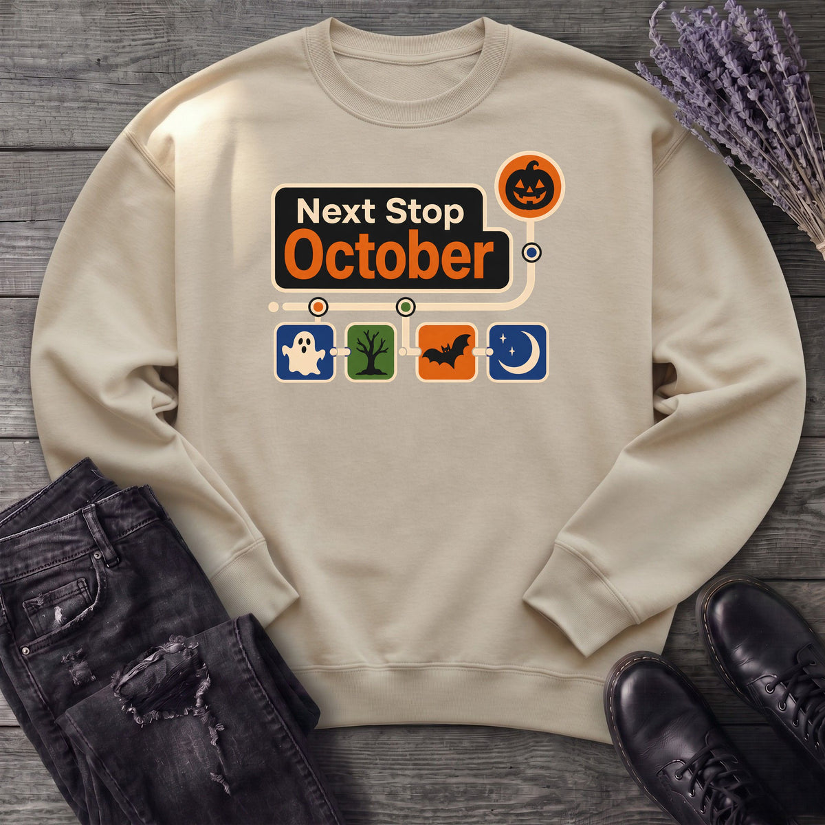 Next Stop October Sweatshirt
