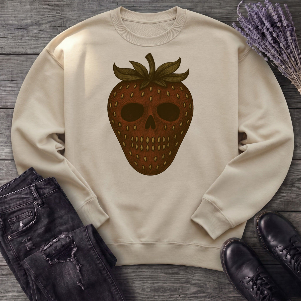 Strawberry Skull Sweatshirt