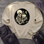 Skeleton Husky Hug Sweatshirt