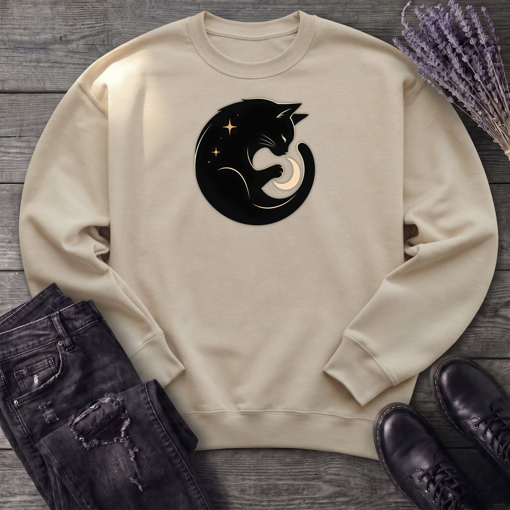 Cat and Moon Sweatshirt