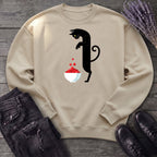 Black Cat And Cranberries Sweatshirt