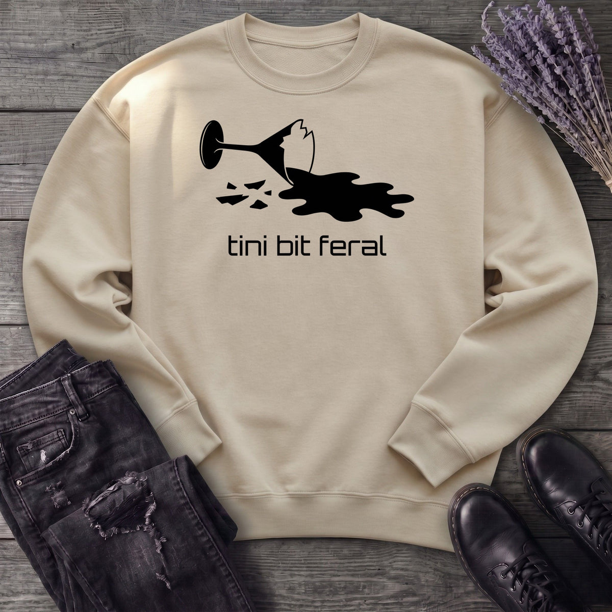 tini bit feral Sweatshirt