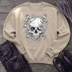Macabre Floral Skull Sweatshirt