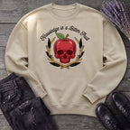 knowledge is a bitter fruit apple skull Sweatshirt
