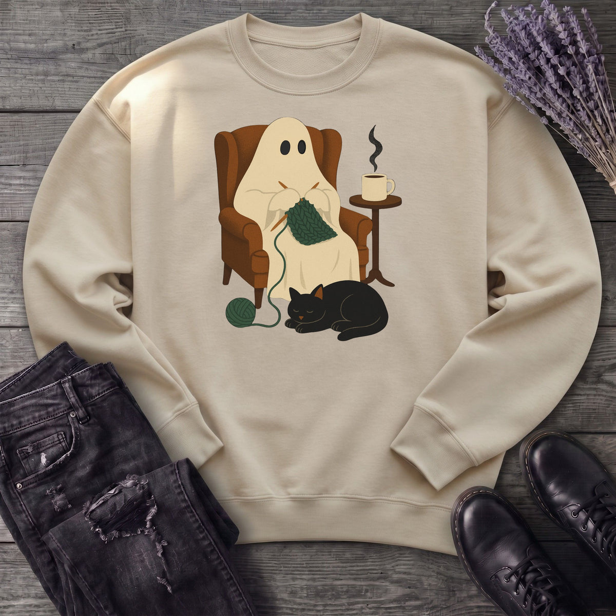 Knitting Ghost Sweatshirt