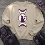 Triple Moon Goddess Cat Sweatshirt