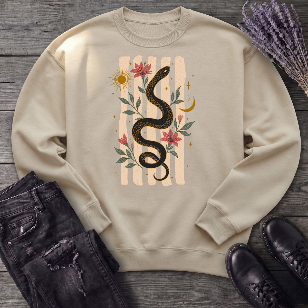 Serpent In Bloom Sweatshirt