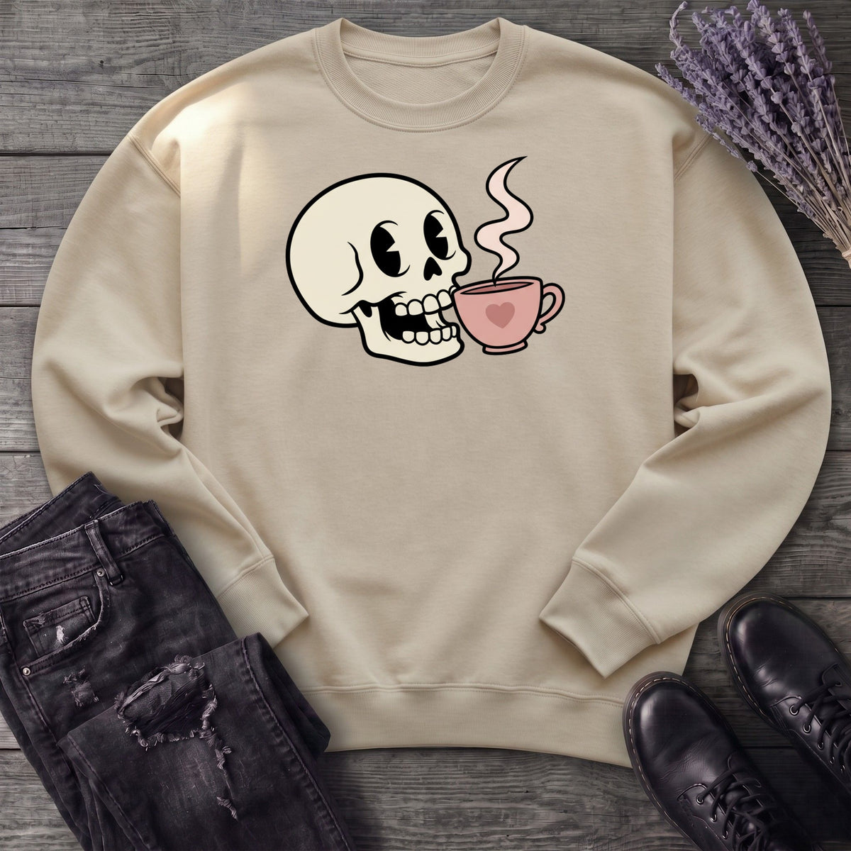Skull Sip Sweatshirt