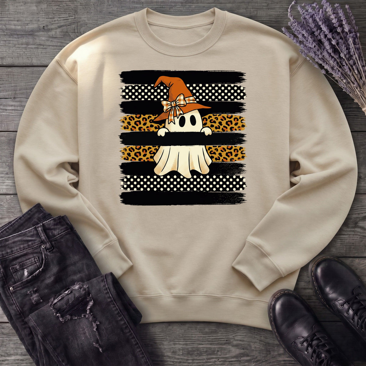 Boutique Witchy Ghost Sweatshirt