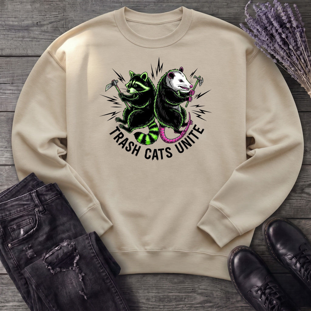 Trash Cats Unite Sweatshirt