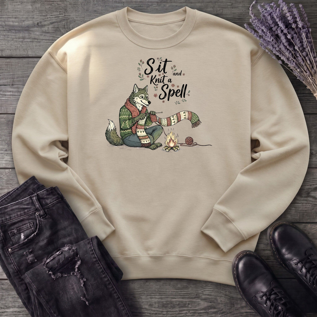Sit And Knit A Spell Sweatshirt
