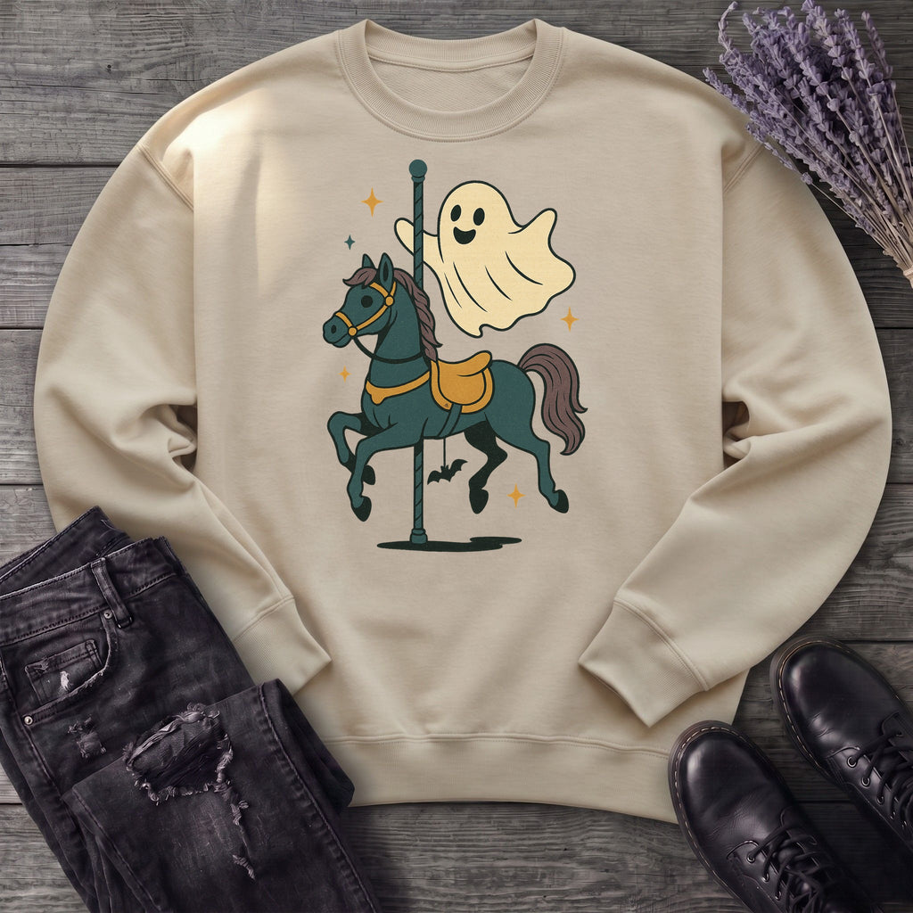 Ghost Carousel Horse Sweatshirt