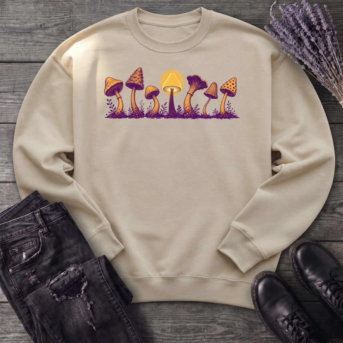 Golden Mushroom Grove Sweatshirt
