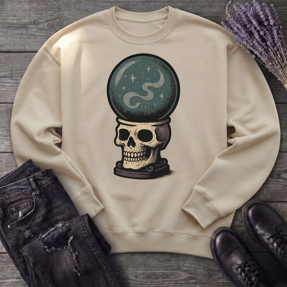 Crystal Ball Skull Sweatshirt