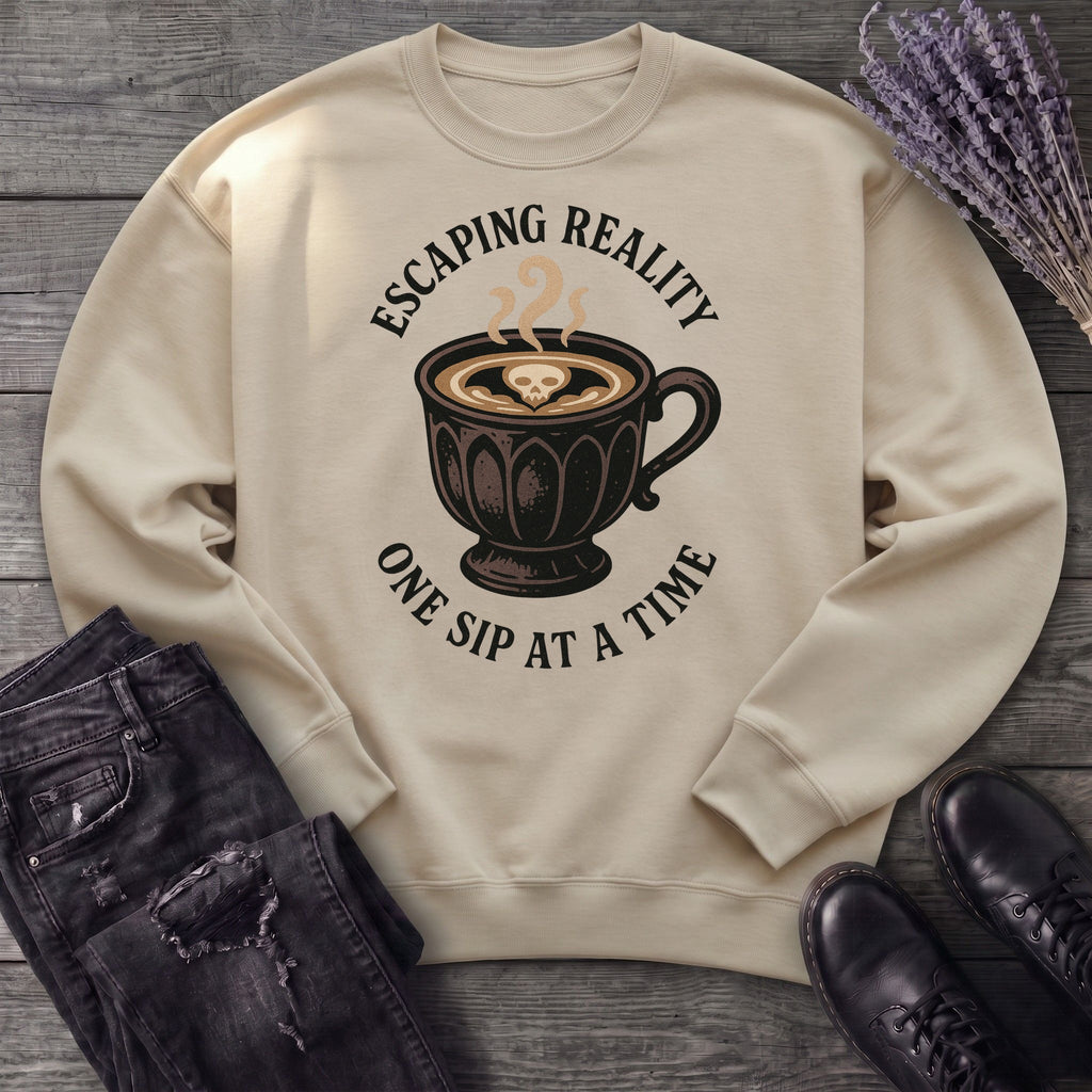 Escaping Reality One Sip At A Time Sweatshirt