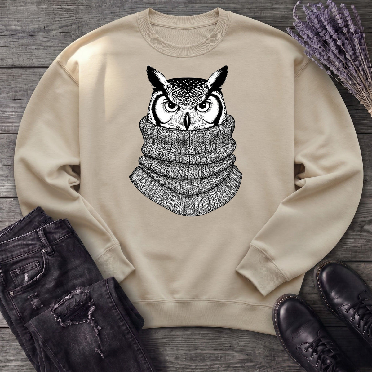 Owl In Cowl Sweatshirt