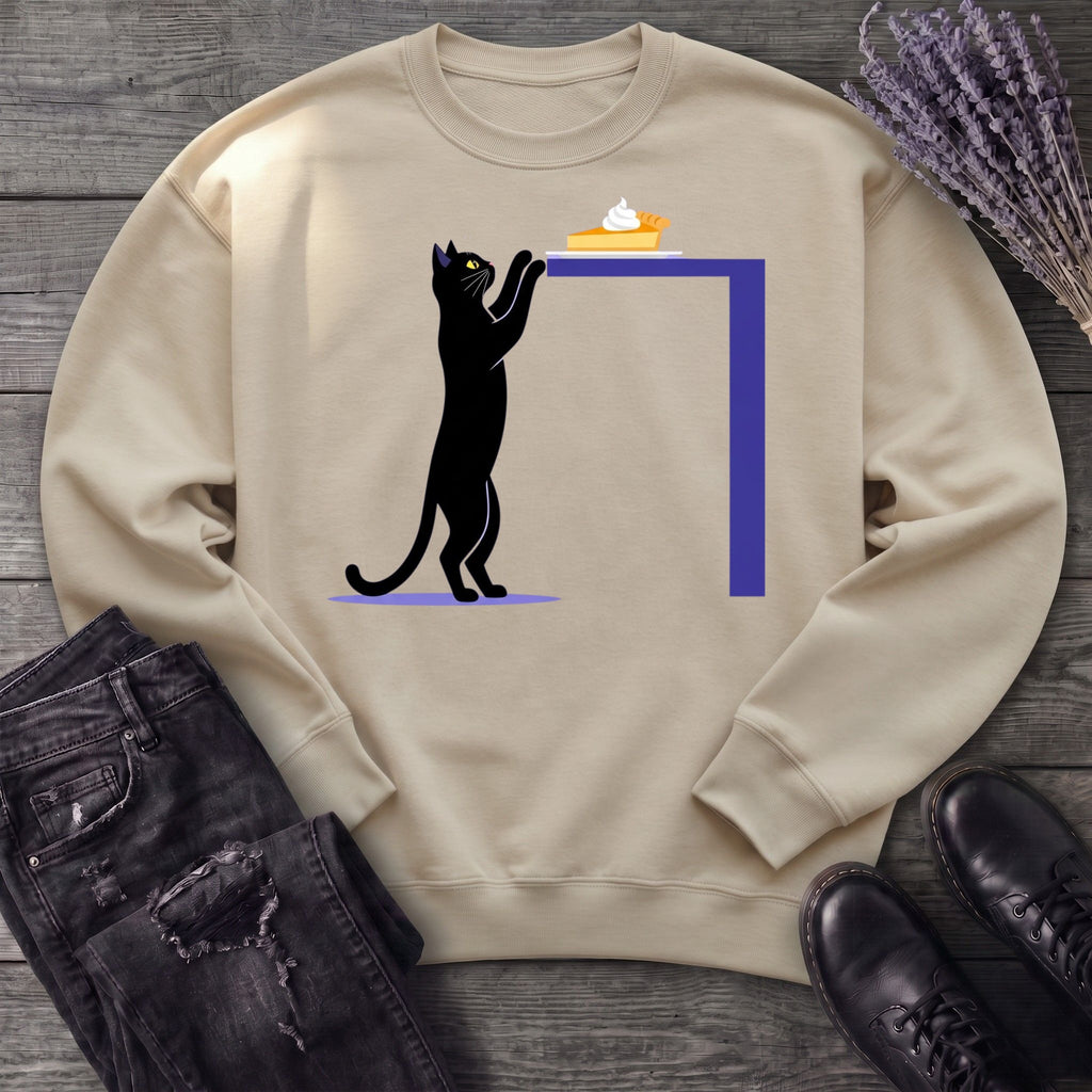 Black Cat Pumpkin Pie Sweatshirt