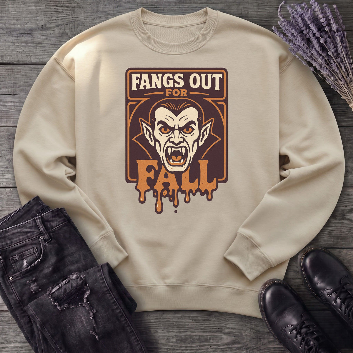 Fangs Out For Fall Sweatshirt