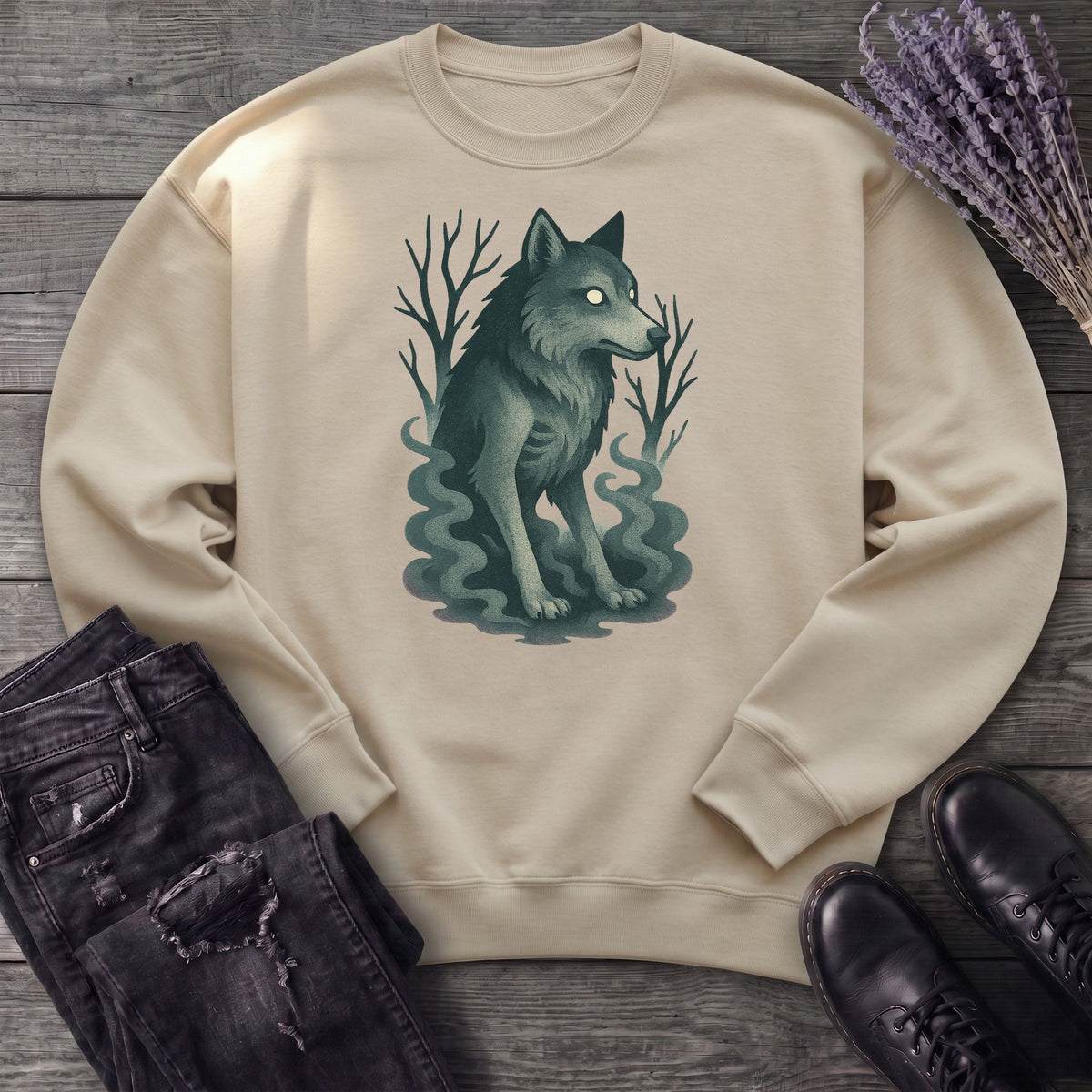 Woodland Spirits Wolf Sweatshirt
