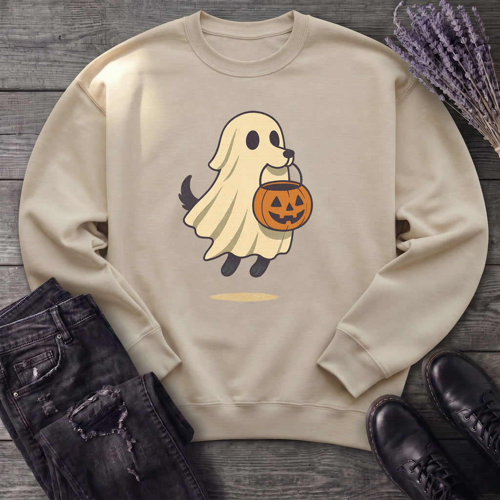 Ghost Dog Trick-Or-Treating Sweatshirt