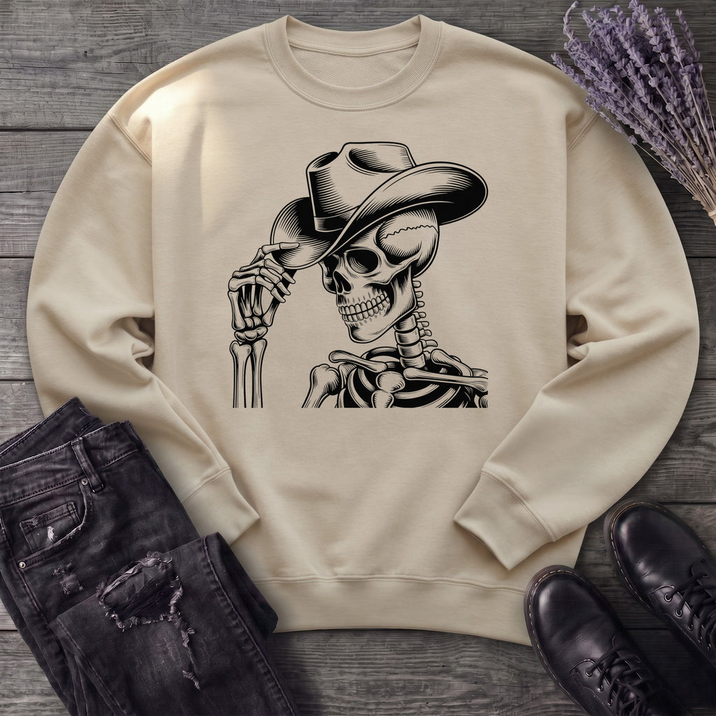 Cowboy Hat Skeleton Sweatshirt