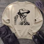 Cowboy Hat Skeleton Sweatshirt