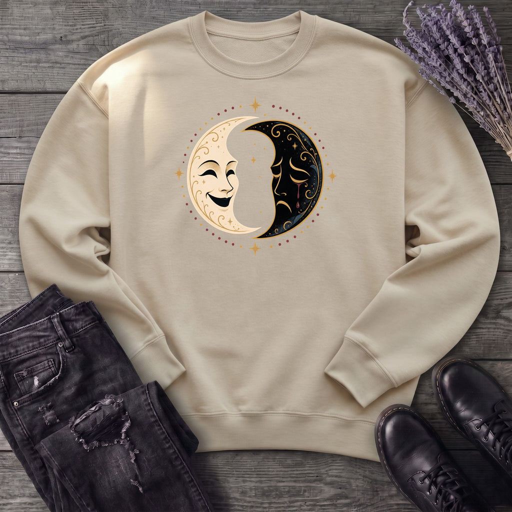Comedy Tragedy Moons Sweatshirt