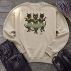 Hula Black Cat Trio Sweatshirt